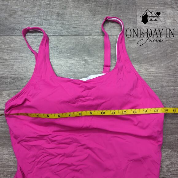 Aqua Eve Square Neck Tankini Top Size L - Picture 4 of 6